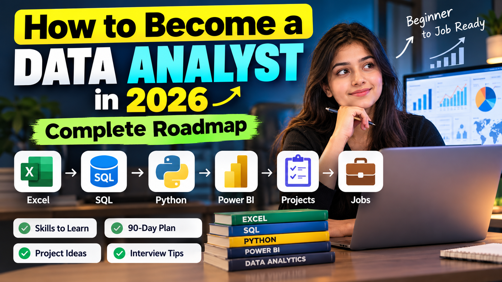 Beginner roadmap for learning Excel, SQL, Power BI and Python